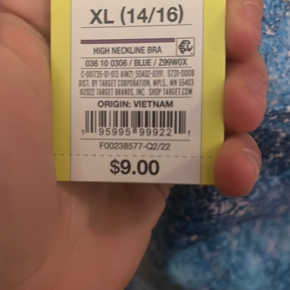 all in motion - target, size 14/16 child, blue